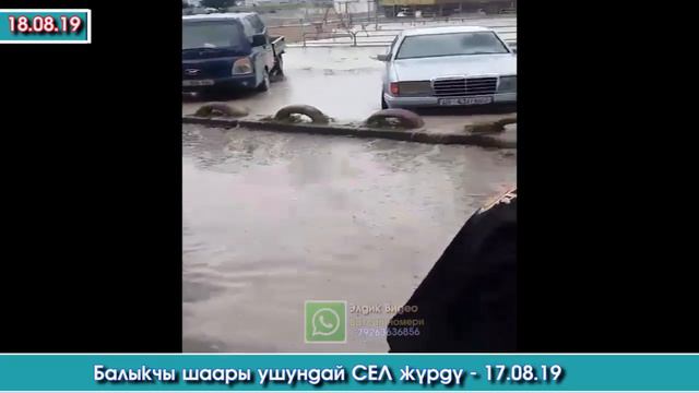 БАЛЫКЧЫ шаарын СЕЛ каптаган ВИДЕО - 17.08.19 | #ЭлдикВидеоКабар смотреть онлайн