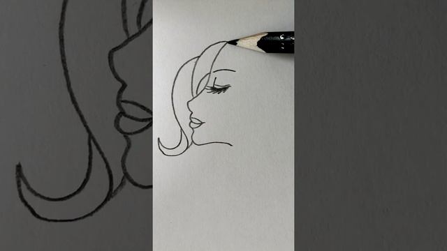 Как нарисовать ЛИЦО/ПОРТРЕТ девушки сбоку карандашом смотреть онлайн