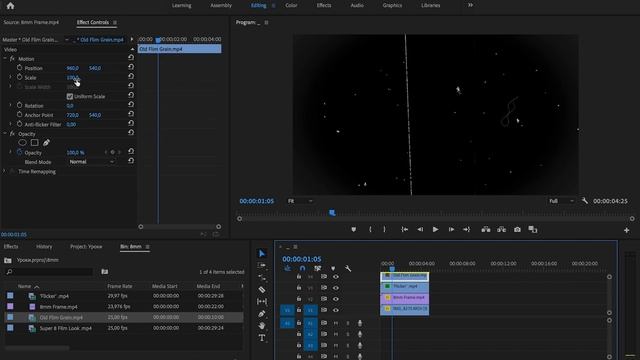 Как Сделать Винтажное Видео в Adobe Premiere Pro? (Super 8mm Film Effect) смотреть онлайн