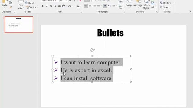 Adding Bullet points To a PowerPoint Presentation by @Microsoftacademy11 смотреть онлайн