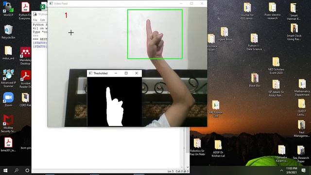 Gesture Recognition using Python (OpenCV Library) смотреть онлайн