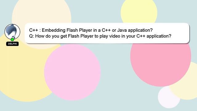 C++ : Embedding Flash Player in a C++ or Java application? смотреть онлайн