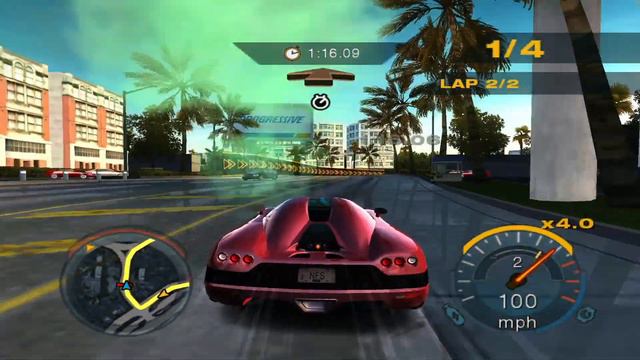 NFS Undercover Koenigsegg CCX PS2 PCSX2 1080P 60FPS смотреть онлайн