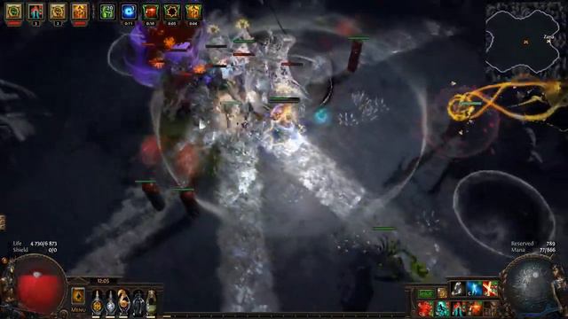 Uber Elder vs Poison Double strike (Assasin) . [Path of Exile 3.5.2 Betrayal]. смотреть онлайн