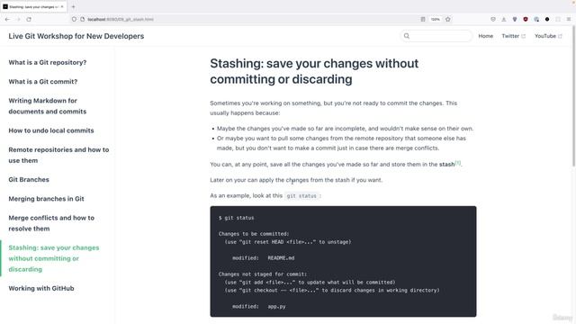 10 - Git Crash Course - 007 Overview of the final e-book chapters смотреть онлайн