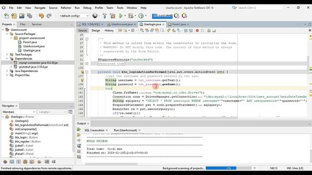 Login Form with Registration Form - Netbeans 16 with MySQL Server Database - Java with Maven смотреть онлайн