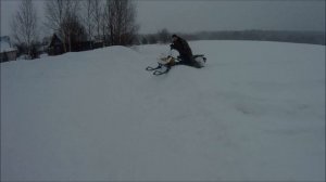 Снегоход Рыбинка.Новая гусеница.