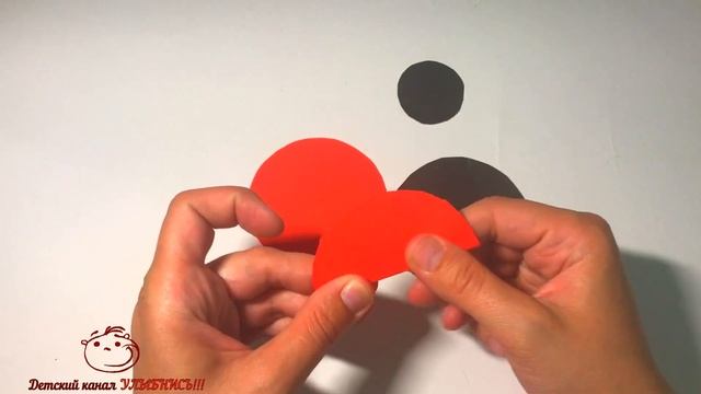 БОЖЬЯ КОРОВКА | Объемная аппликация | Поделки с детьми | Летние поделки смотреть онлайн