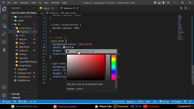React Light and dark mode | How to enable dark mode in react js смотреть онлайн