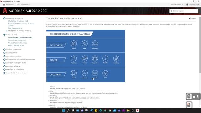 AutoCAD Help Menu смотреть онлайн