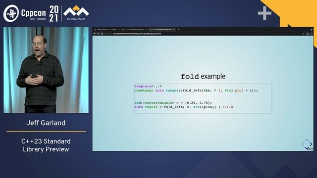 CppCon 2021 - Jeff Garland: C++23 Standard Library Preview смотреть онлайн