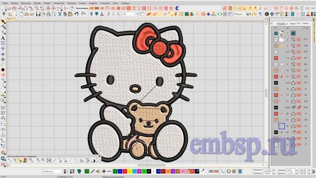 Wilcom EmbroideryStudio e4.2 растровую картинку в дизайн вышивки Делаю дизайны вышивки на заказ смотреть онлайн