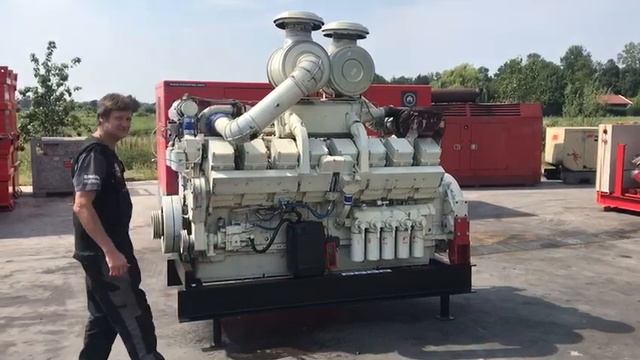 Cummins KTA 50 M 1250 PK 16 cilinder Marine diesel motor stocknr 3533 смотреть онлайн