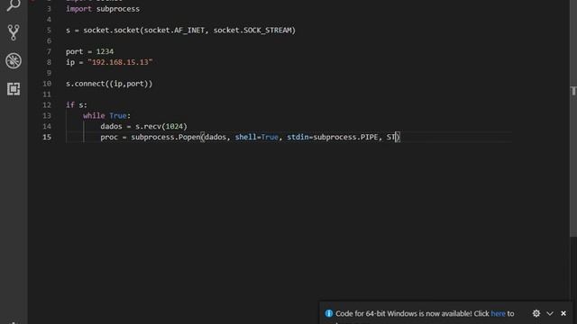 Trabalhando com socket + Python + Vscode смотреть онлайн