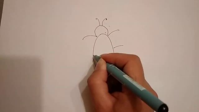 Как нарисовать жука смотреть онлайн
