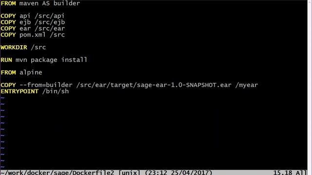 Multi-Stage Dockerfile смотреть онлайн