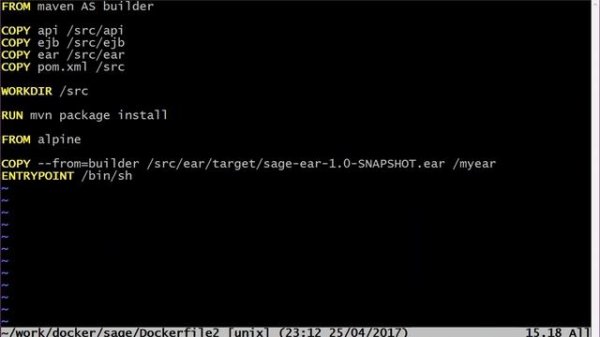 Multi-Stage Dockerfile