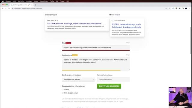 Vorschau der Google Suchergebnisse testen mit SERP Snippet Generator смотреть онлайн
