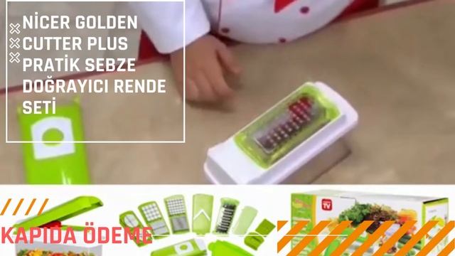 Nicer Golden Cutter Plus Pratik Sebze Doğrayıcı Rende Seti смотреть онлайн