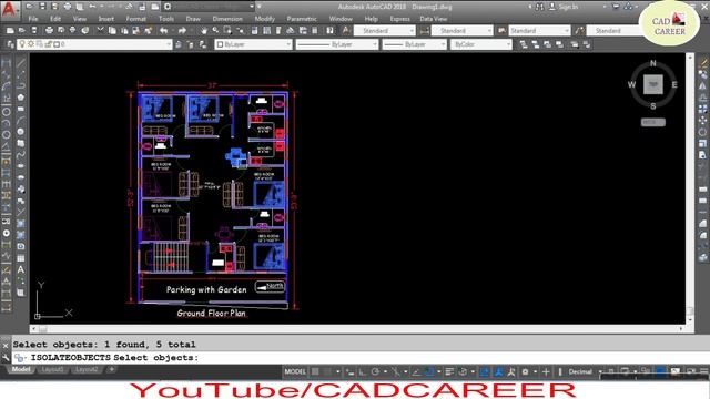 HIDE OBJECTS FROM AutoCAD DRAWING| ISOLATE COMMAND | Temporarily Hide objects in AutoCAD смотреть онлайн