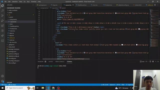 Membuat Template Dashboard dengan React Router DOM, Tailwind & Flowbite смотреть онлайн