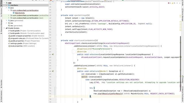 [ANDROID] Get Current Location | CodeWorked смотреть онлайн