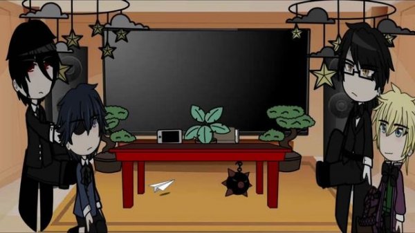 Black Butler react to male y/n as Diluc (GC - Part 2)