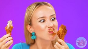 100 Слоев еды Челлендж | Смешные ситуации с едой от Multi DO Challenge