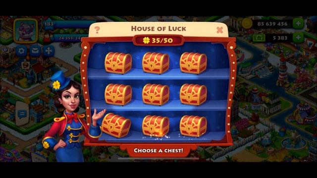 TOWNSHIP Level 183 Playing House of Luck !!! смотреть онлайн