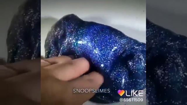 Прозрачный слайм с блёстками смотреть онлайн