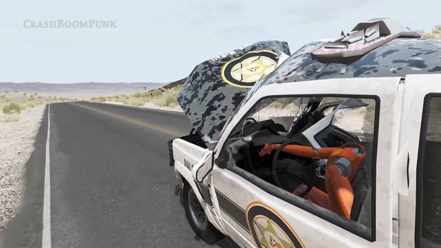 Crazy Police Chases #141 - BeamNG Drive Crashes | CrashBoomPunk смотреть онлайн