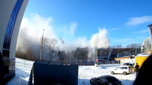 Снос телебашни в Екатеринбурге | 24.03.2018 смотреть онлайн