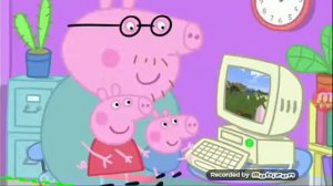 Свинка Пеппа играет в майнкрафт #1