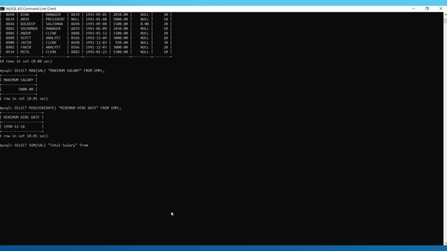 Aggregate Functions SQL part 2 смотреть онлайн