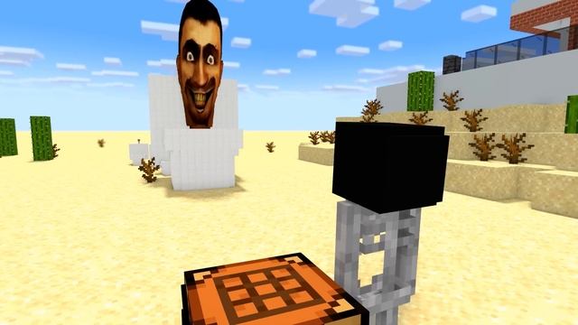 Monster School - Crafting TV MAN & TITAN VS SKIBIDI TOILET - Minecraft Animation смотреть онлайн