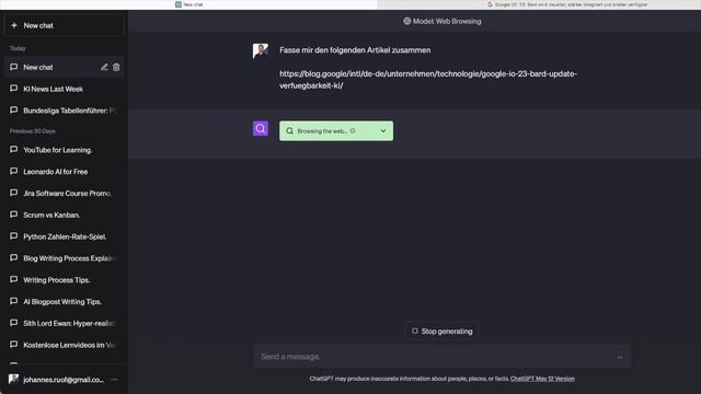 CHATGPT MIT BROWSING UND INTERNETZUGRIFF - Wir zeigen Dir, was jetzt möglich ist! смотреть онлайн