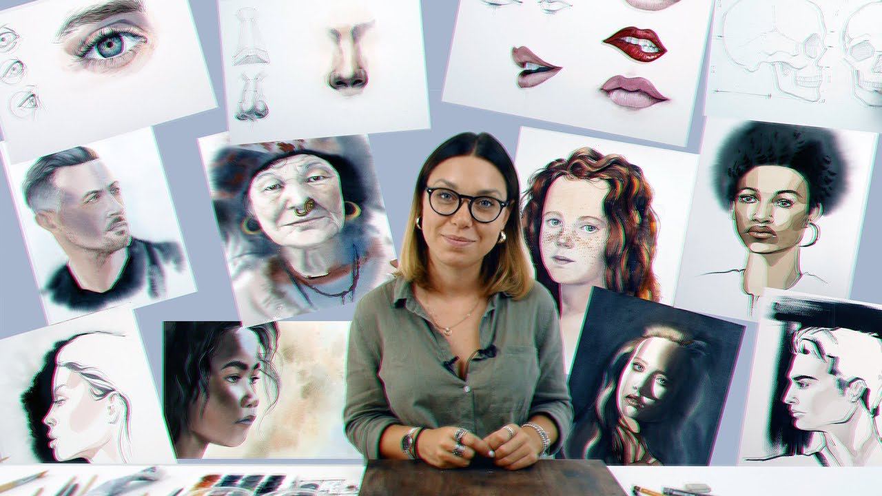 Онлайн-курс «Акварельный портрет» | Как нарисовать портрет акварелью смотреть онлайн