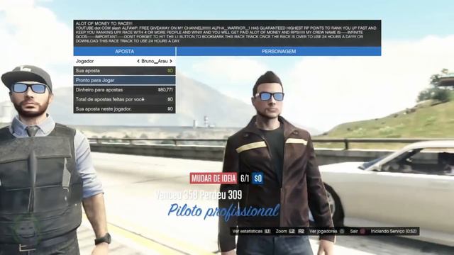 GTA 5 Online #25 - Corrida com MUITO DINHEIRO | GTA V PS3 Gameplay смотреть онлайн