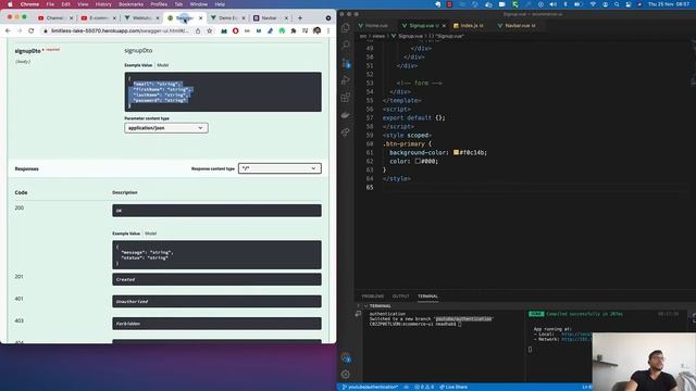Vue.js E-Commerce App Tutorial: Sign-Up and Login Page смотреть онлайн