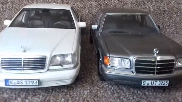 Mercedes-Benz W140 Vs W126 By Norev In Scale 1:18