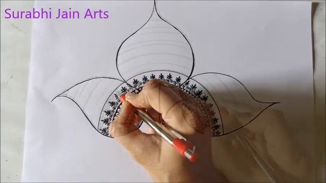 Easy Mandala Art For Beginners || Three Leaves Drawing смотреть онлайн