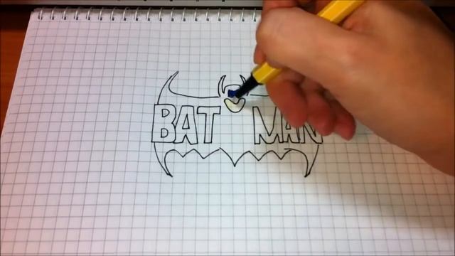 Простые рисунки #146 Бэтмен Batman = смотреть онлайн