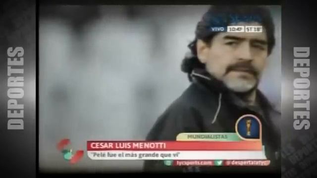 Menotti DT de Maradona- Pelé es el mejor futbolista de la historia смотреть онлайн
