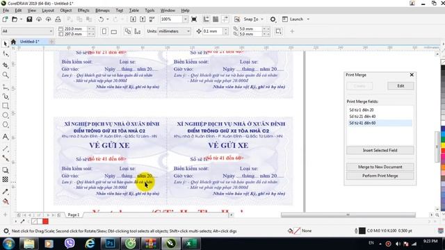 Hướng Dẫn Đánh Số Tự Động trong COREL DRAW Print Merge CorelDraw смотреть онлайн