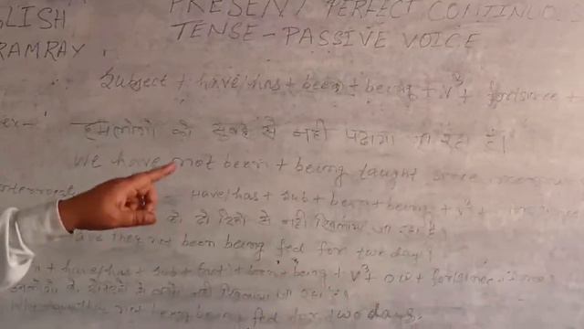 Class 8 .. Passive Voice ( Present Perfect Continuous Tense).    Video Number 10