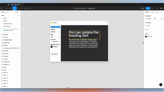 Fontpair Figma Plugin - Walkthrough смотреть онлайн