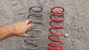 Установка задних пружин от ОКИ на Mazda Demio