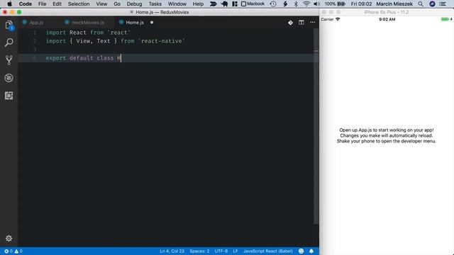 React Native Tutorial - State & Redux #2 - Create an App смотреть онлайн
