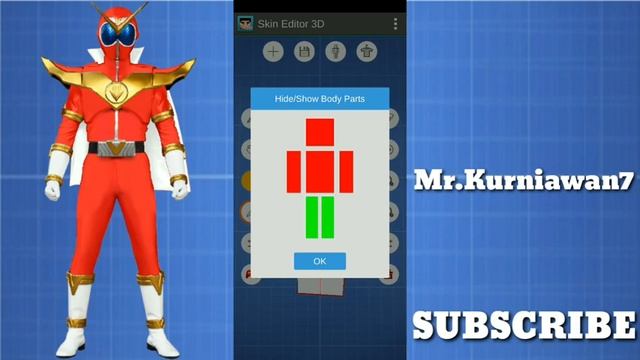 Skin Minecraft Super Sentai - Kikai Sentai Zenkaiger - Zenkai Red смотреть онлайн