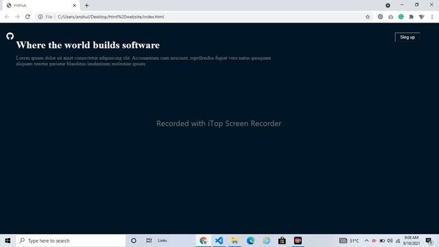 Create Website like GitHub using pure HTML and CSS step by step || GitHub website смотреть онлайн